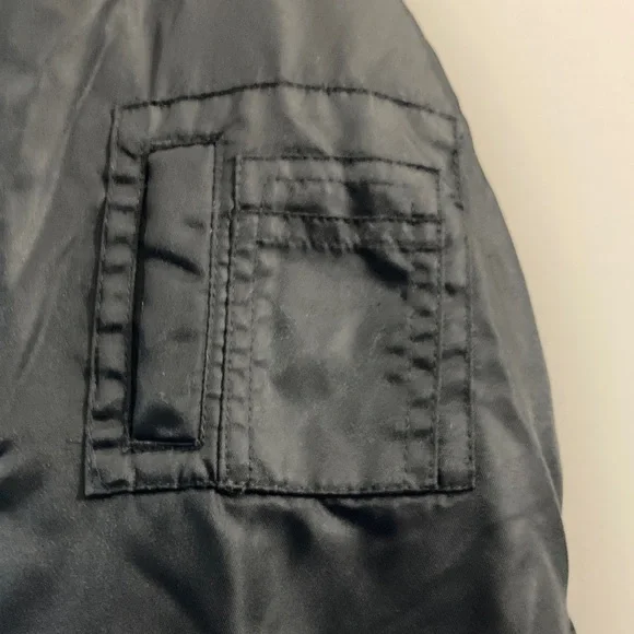 Wonder Nation Black Bomber Jacket with Blue Accents - Picture 4 of 9